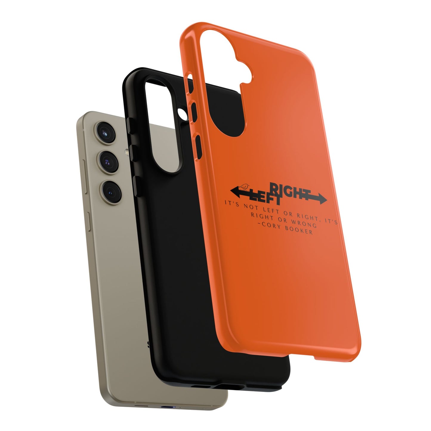 Phone Case - Right or Wrong Quote by Cory Booker