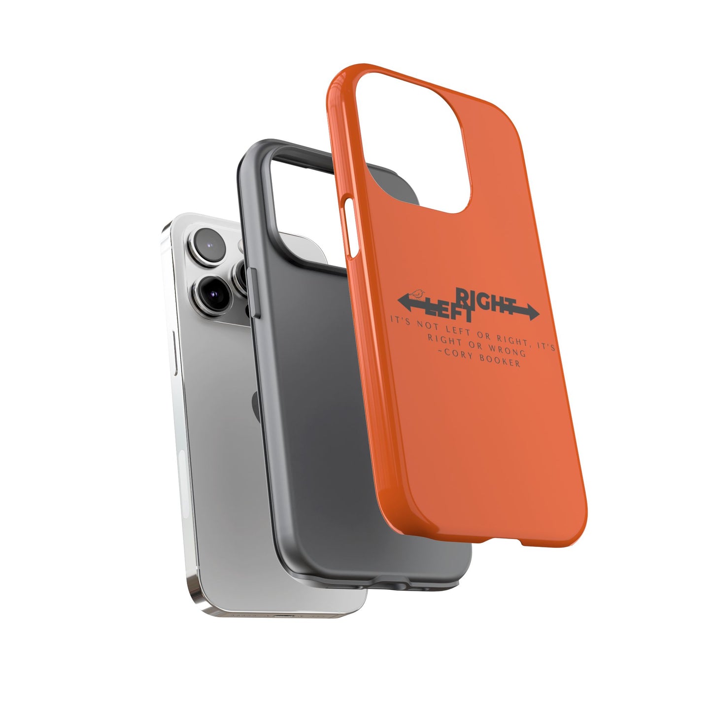 Phone Case - Right or Wrong Quote by Cory Booker