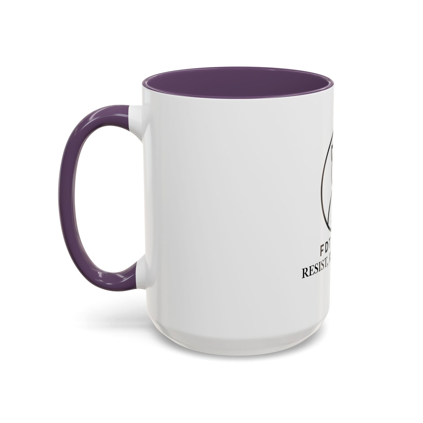 Inspirational Accent Coffee Mug - Resist, Rinse, Repeat (11oz & 15oz)