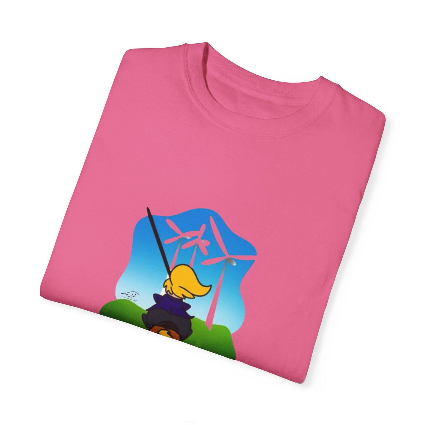 T-Shirt - 'Only Fools Fight Windmills' - Support Renewable Energy