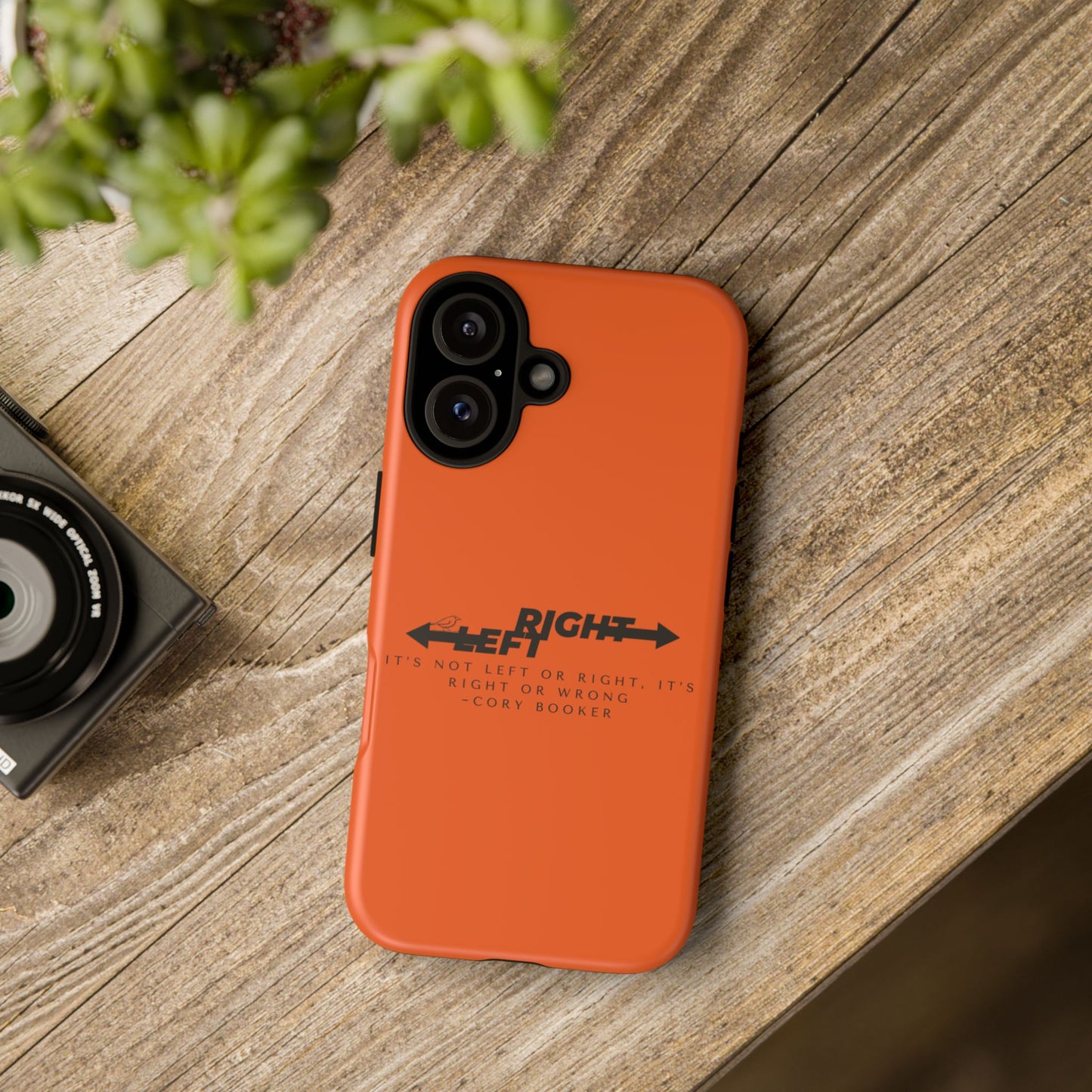 Phone Case - Right or Wrong Quote by Cory Booker