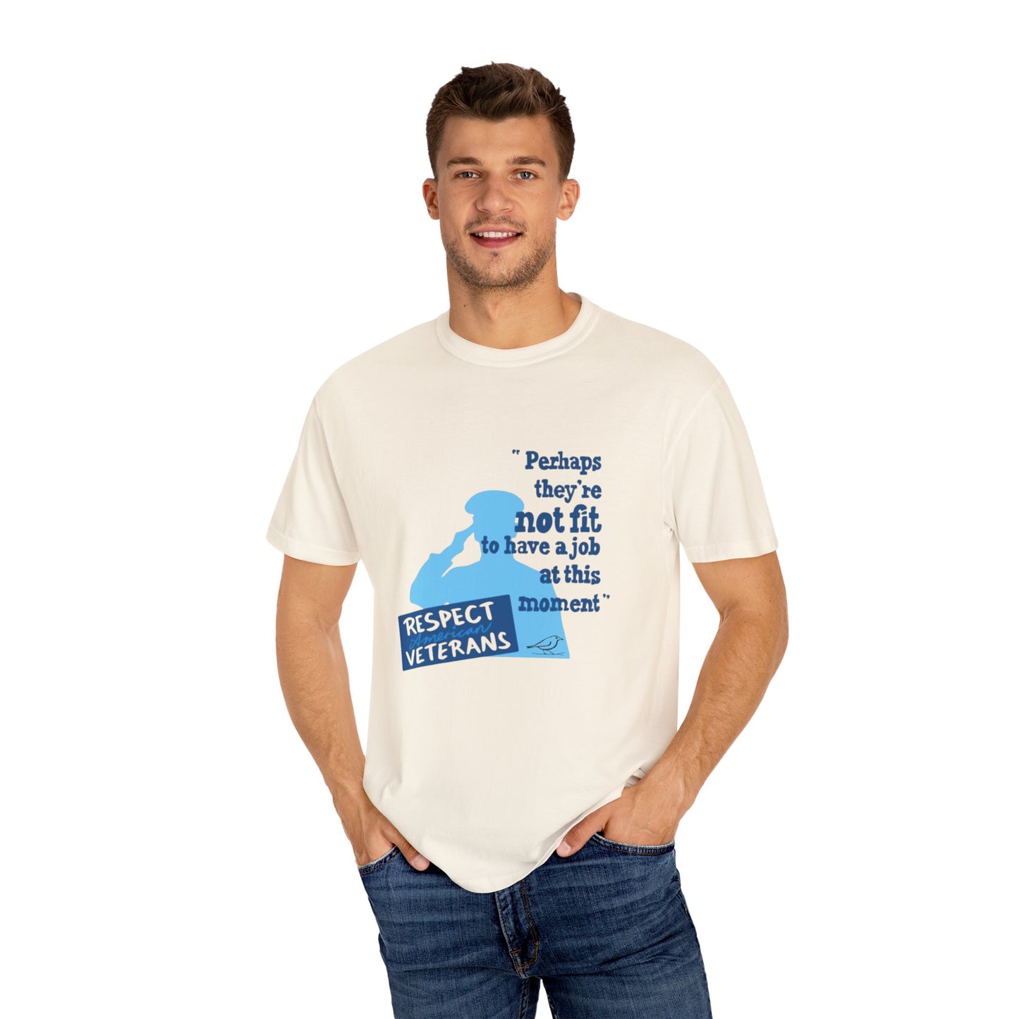 T-Shirt - Unisex Garment-Dyed Tee for Patriotic Support