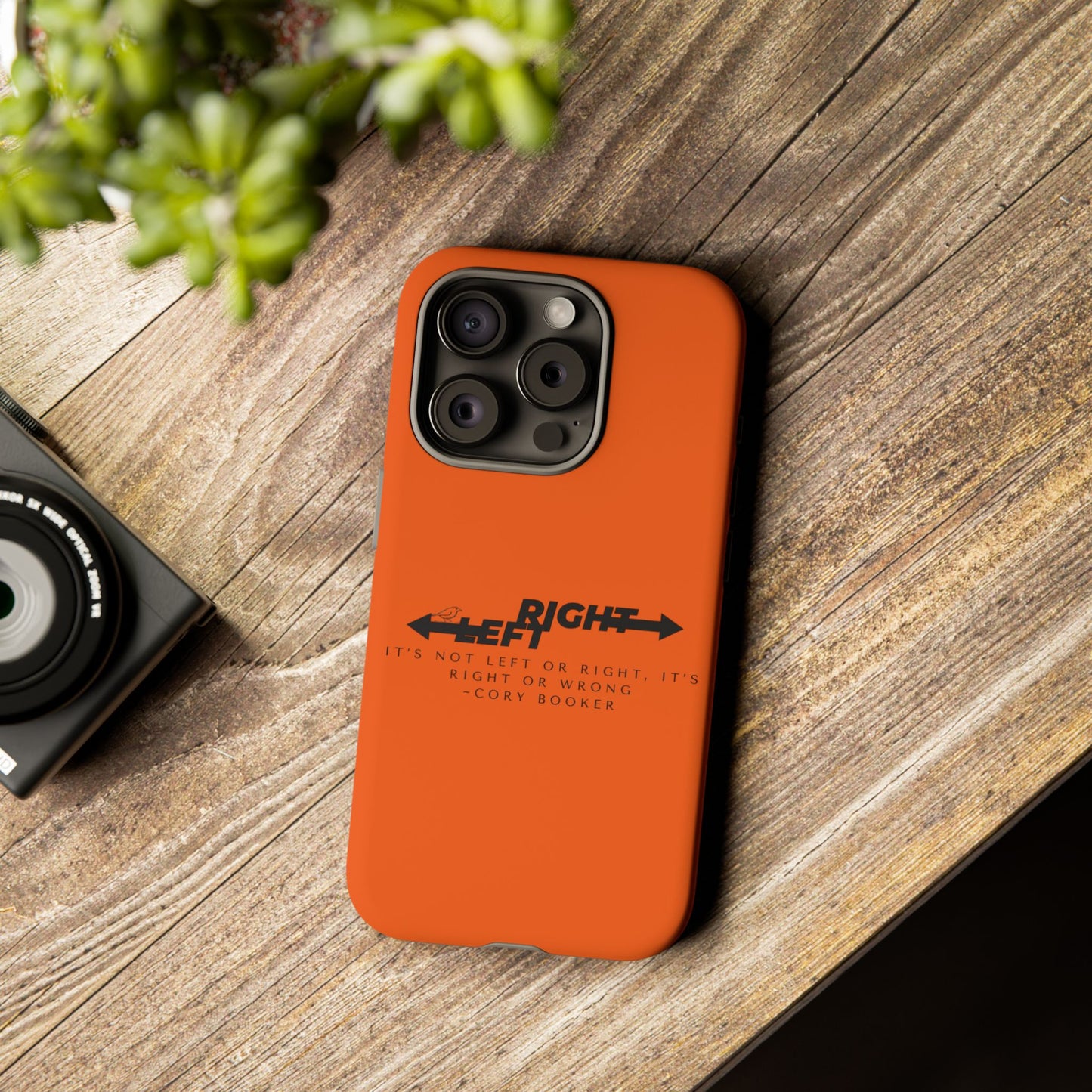 Phone Case - Right or Wrong Quote by Cory Booker
