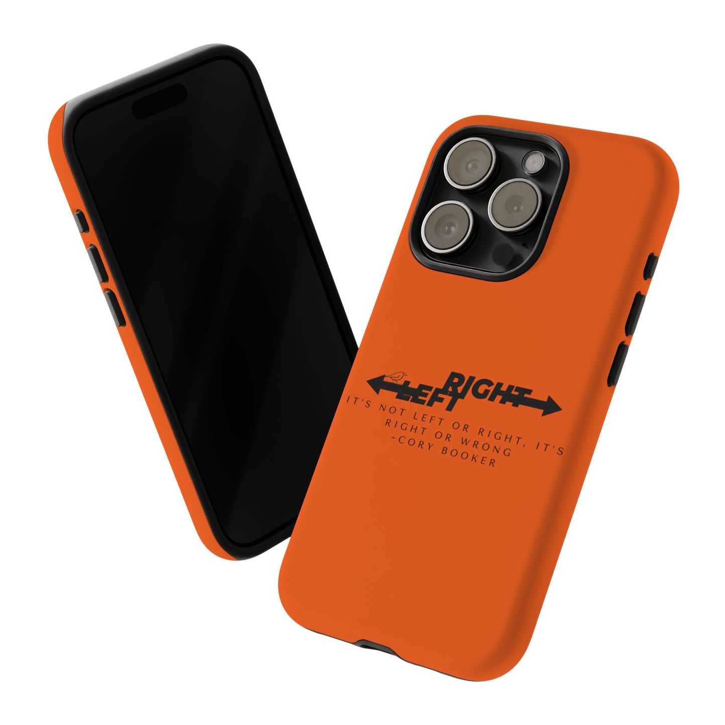 Phone Case - Right or Wrong Quote by Cory Booker