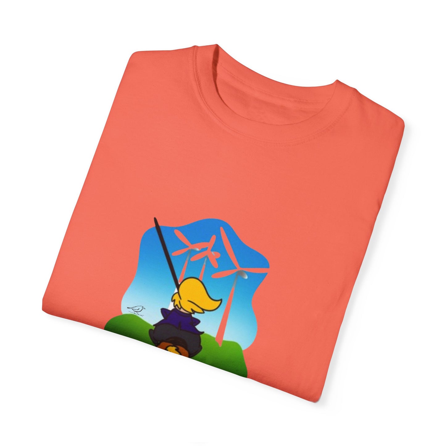 T-Shirt - 'Only Fools Fight Windmills' - Support Renewable Energy