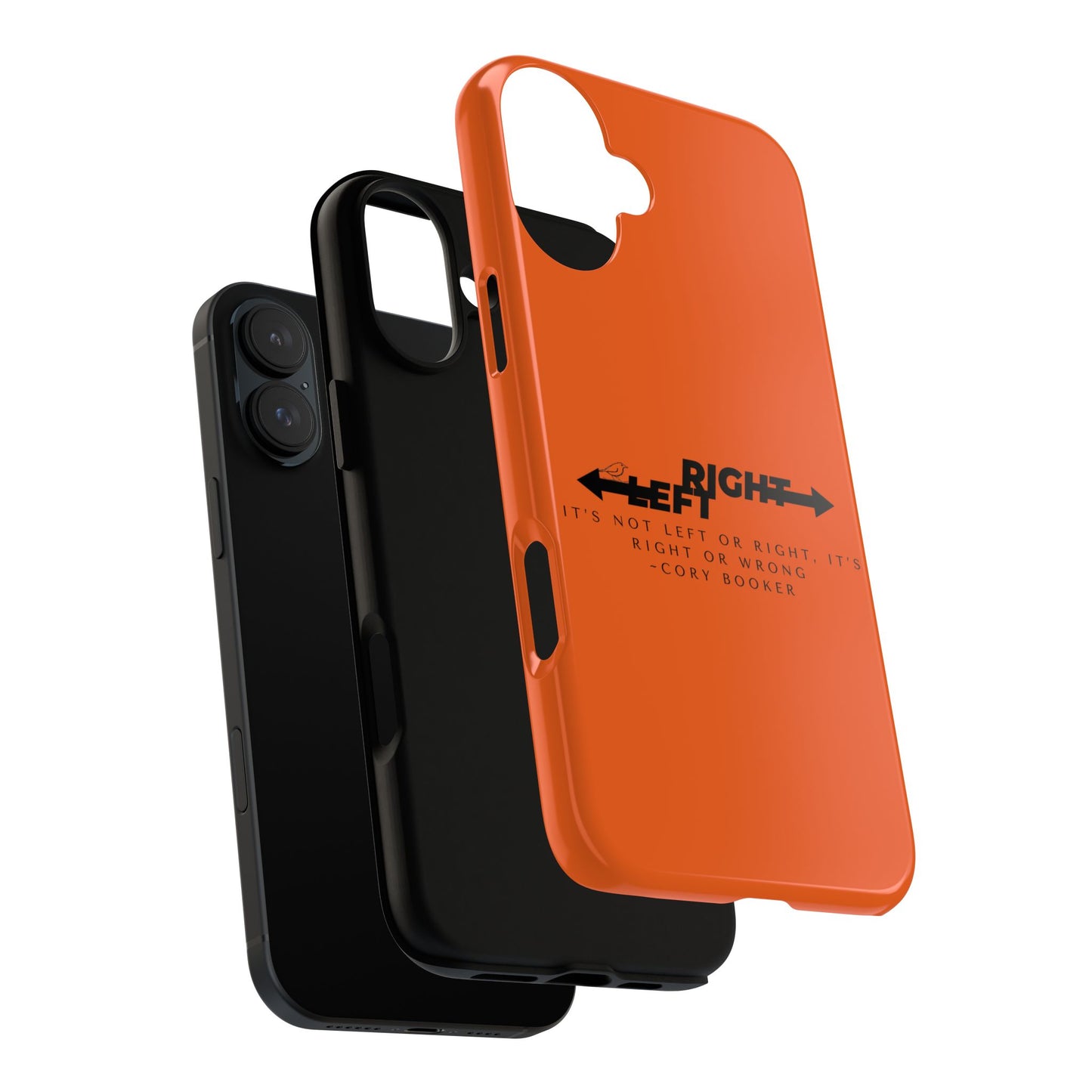 Phone Case - Right or Wrong Quote by Cory Booker