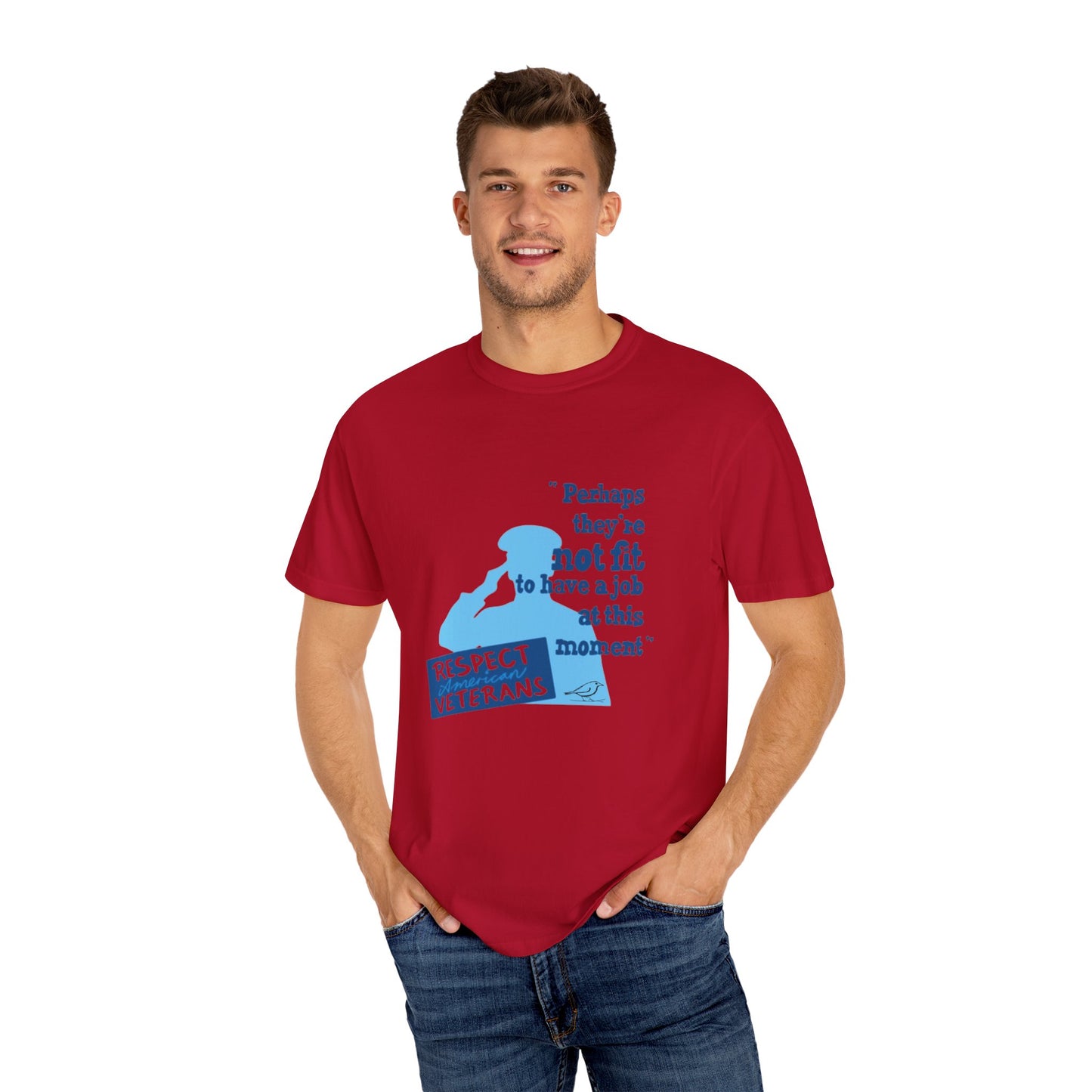 T-Shirt - Unisex Garment-Dyed Tee for Patriotic Support