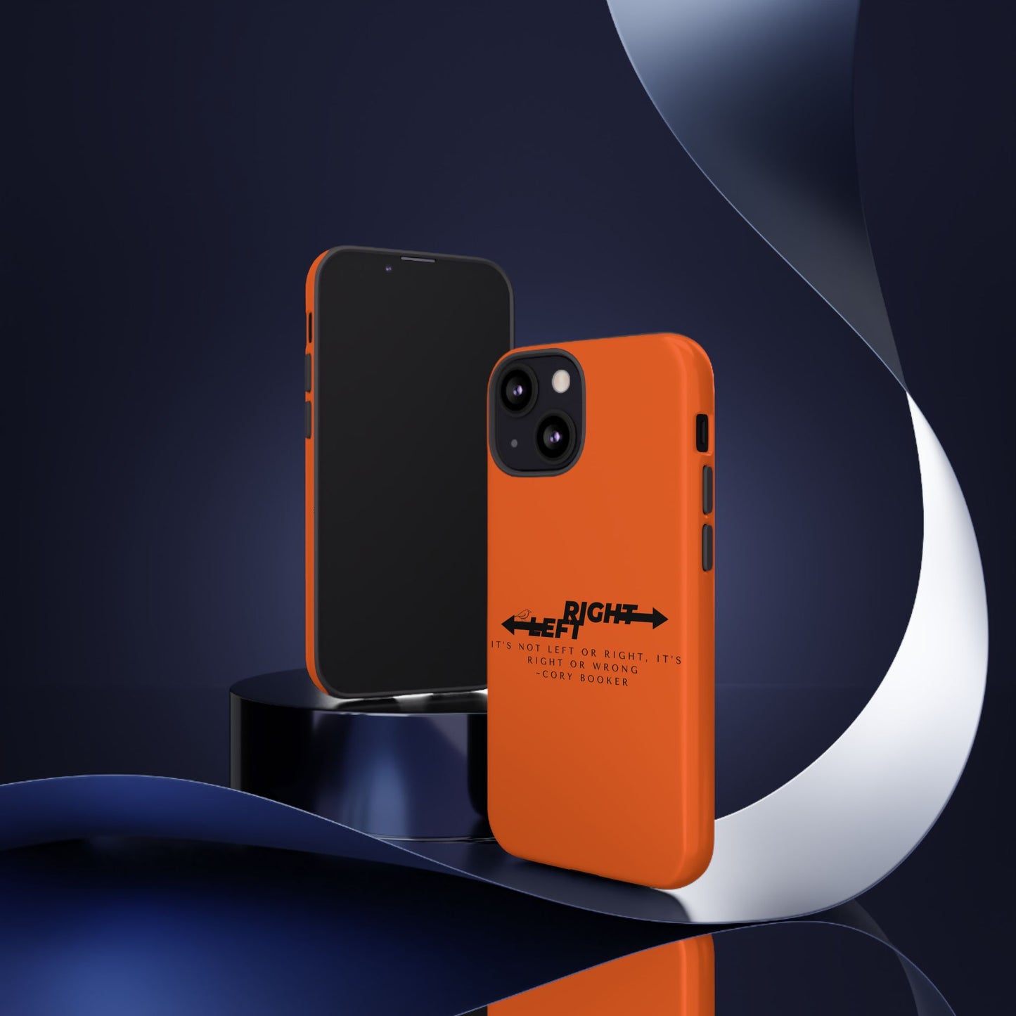 Phone Case - Right or Wrong Quote by Cory Booker