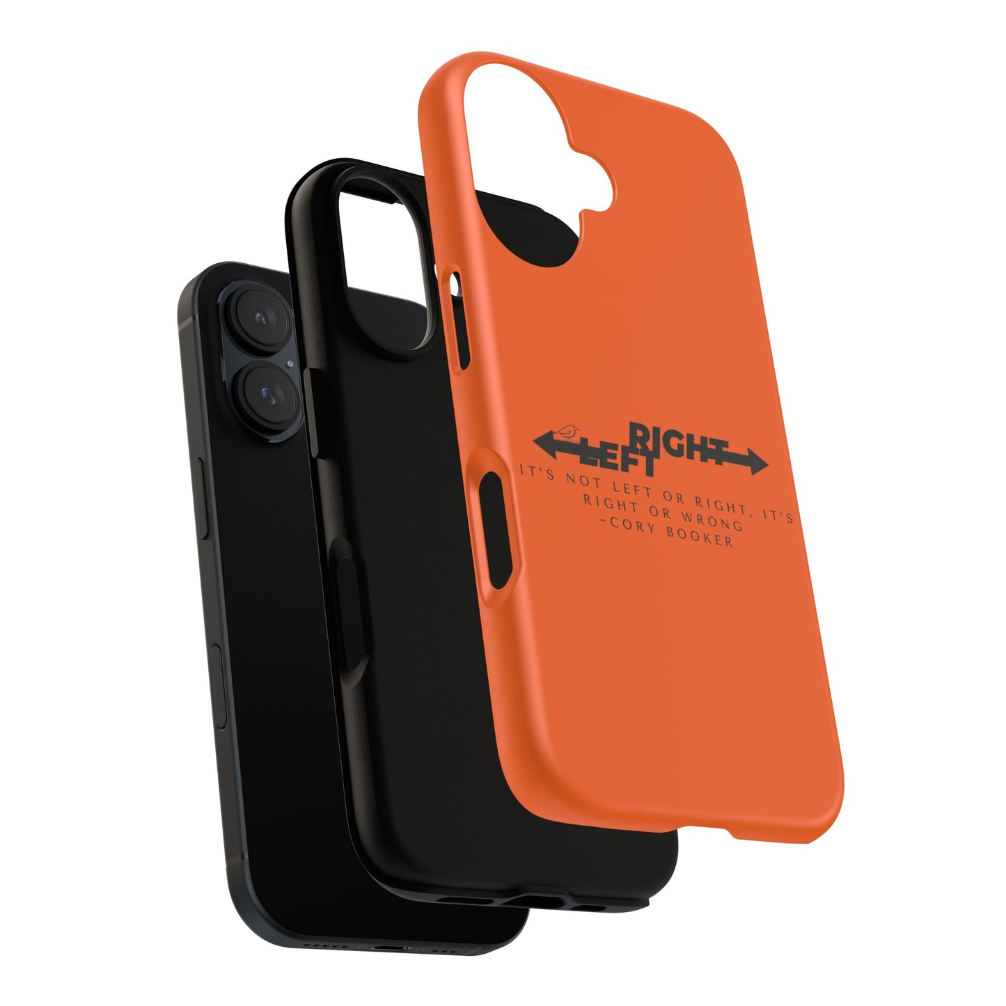 Phone Case - Right or Wrong Quote by Cory Booker