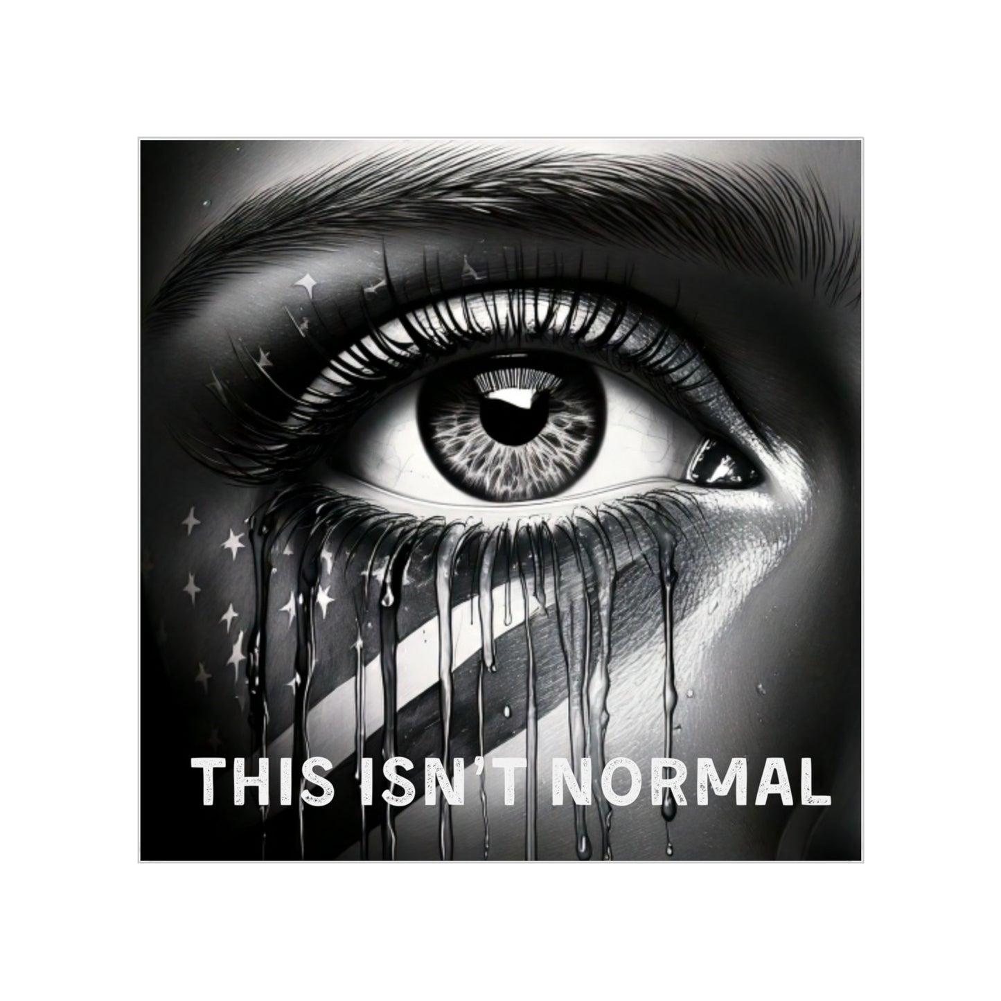 Sticker - Eye Design with 'This Isn't Normal' Text