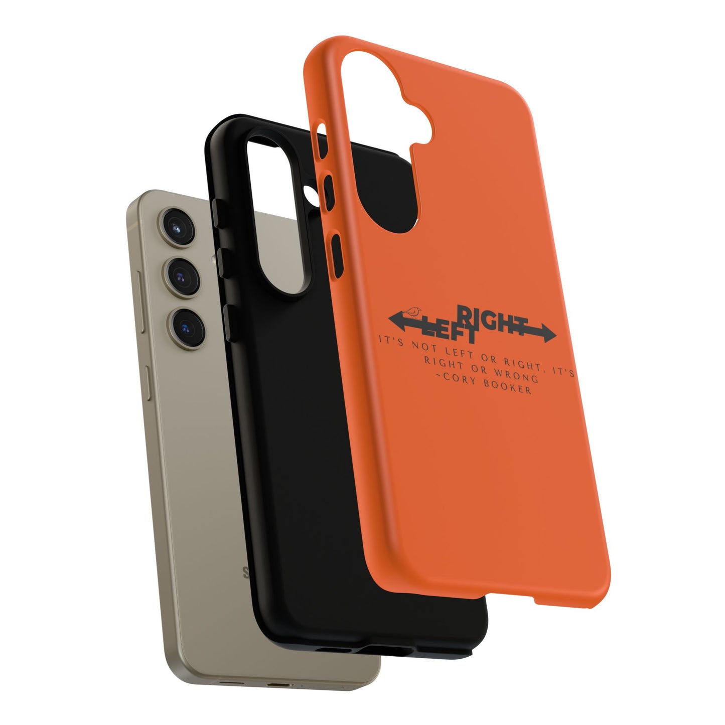 Phone Case - Right or Wrong Quote by Cory Booker