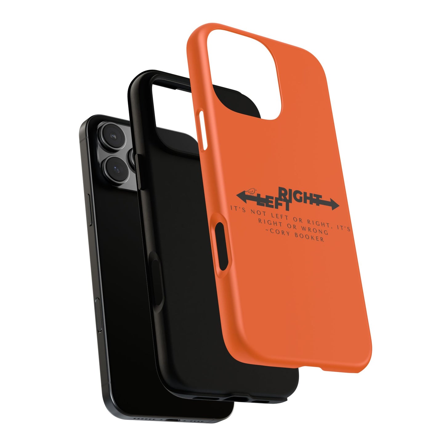 Phone Case - Right or Wrong Quote by Cory Booker