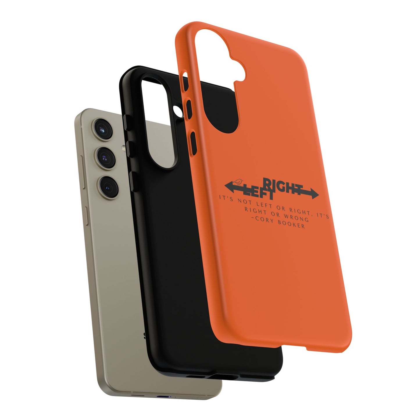 Phone Case - Right or Wrong Quote by Cory Booker
