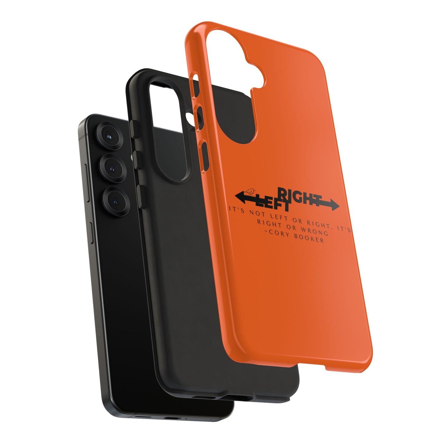 Phone Case - Right or Wrong Quote by Cory Booker