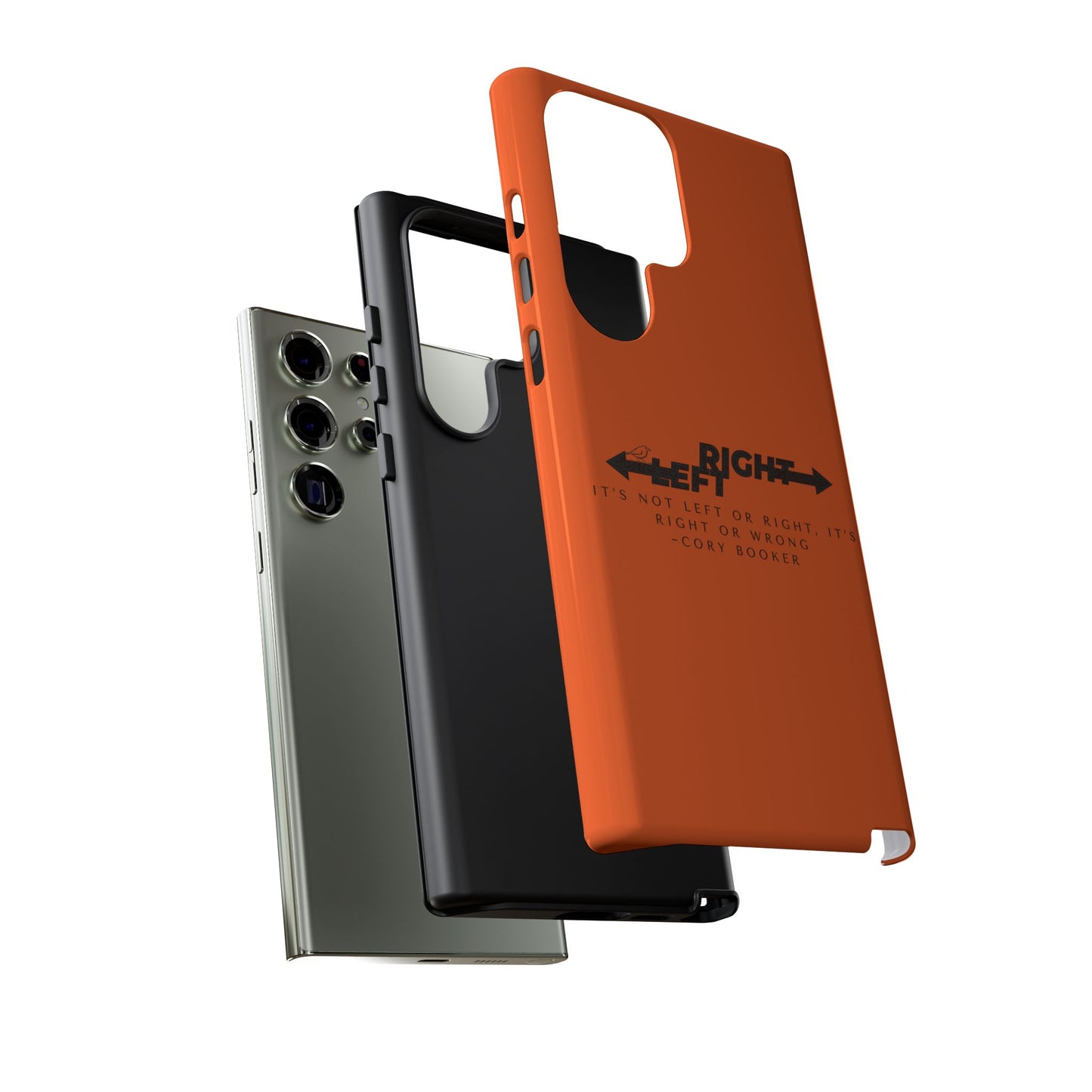 Phone Case - Right or Wrong Quote by Cory Booker