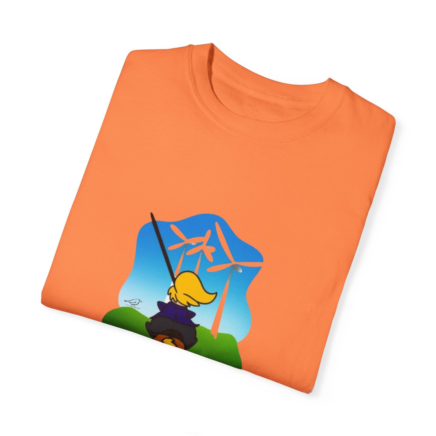 T-Shirt - 'Only Fools Fight Windmills' - Support Renewable Energy