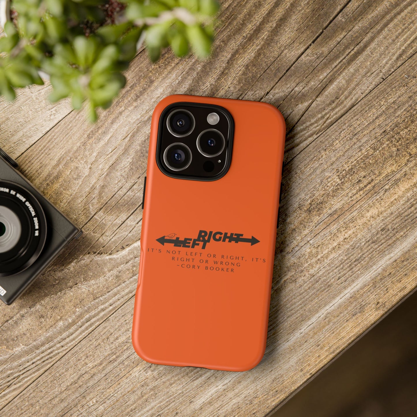 Phone Case - Right or Wrong Quote by Cory Booker
