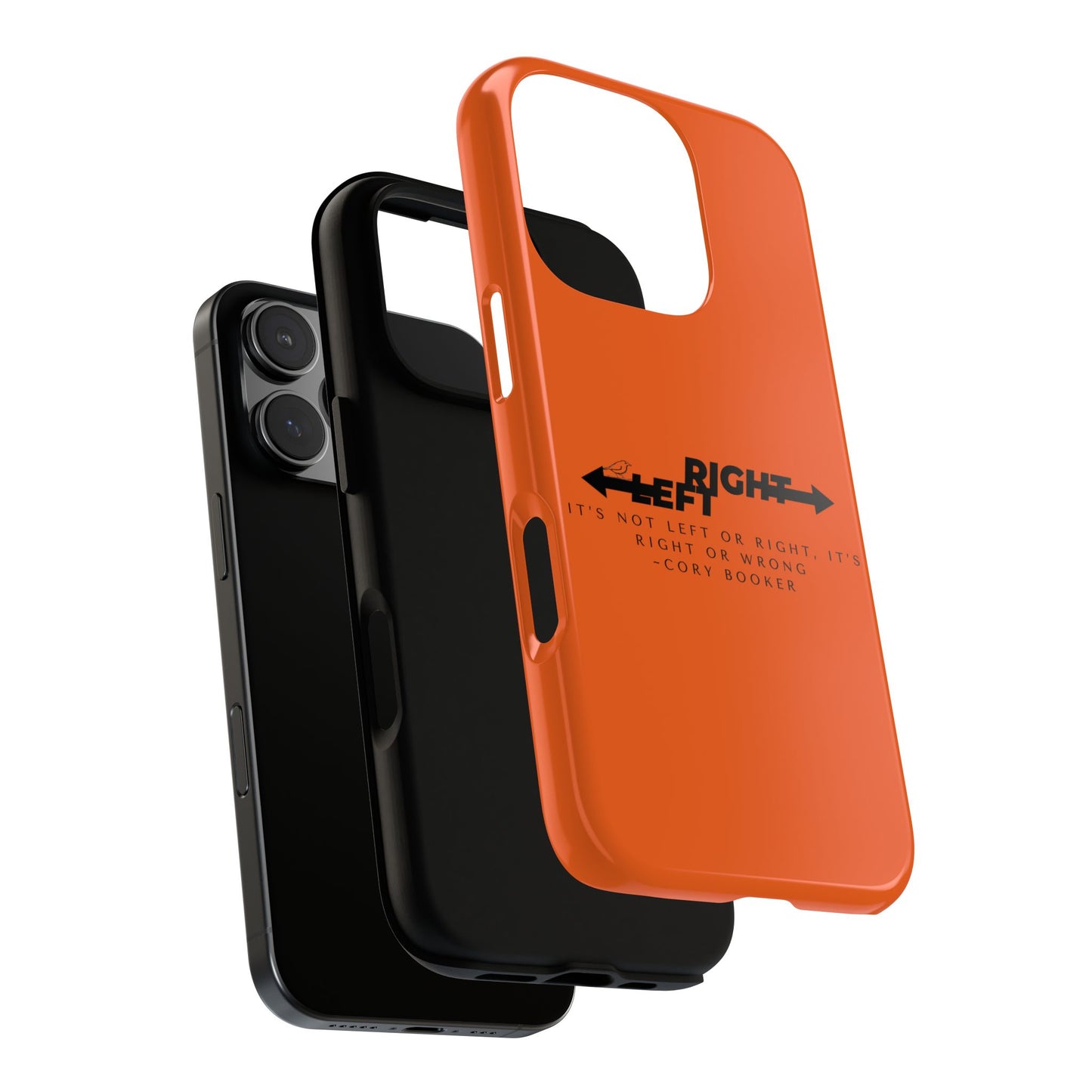 Phone Case - Right or Wrong Quote by Cory Booker