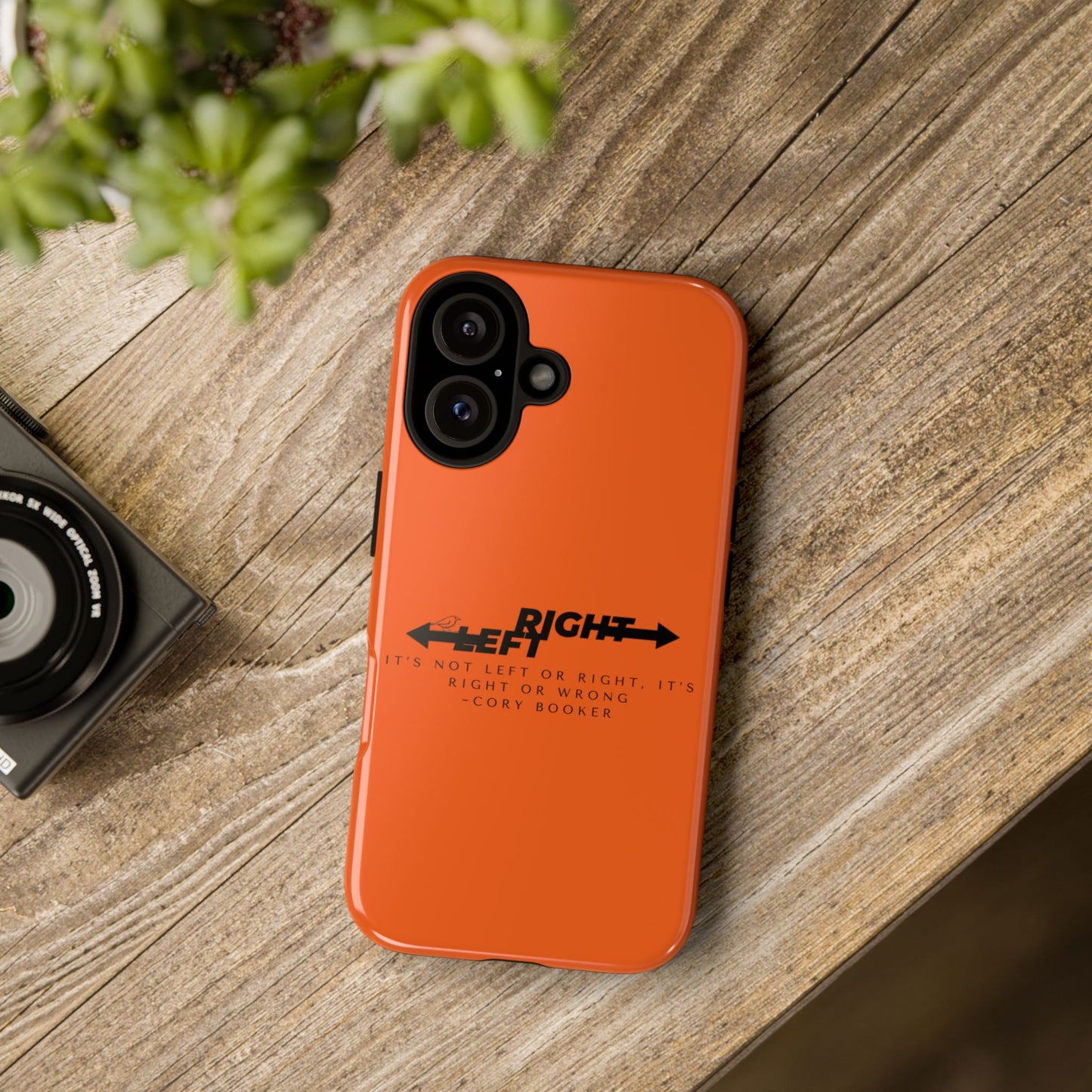 Phone Case - Right or Wrong Quote by Cory Booker