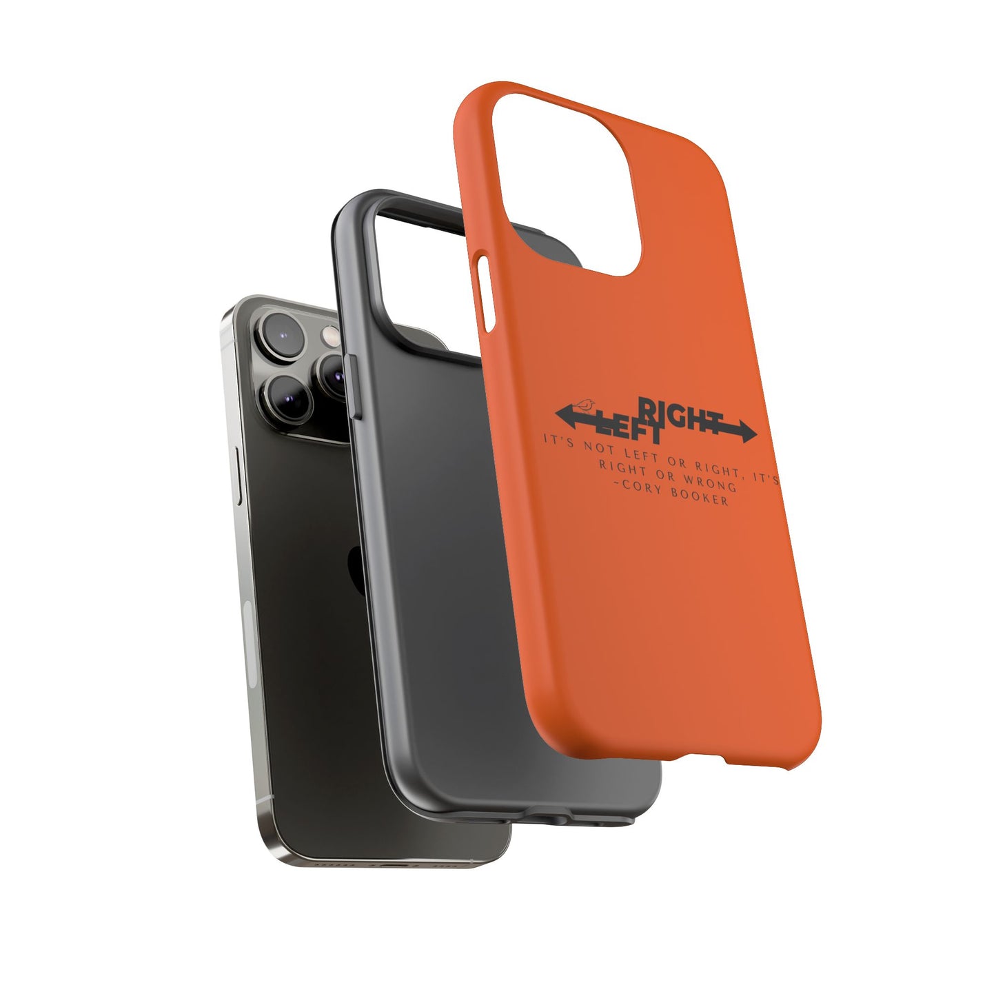 Phone Case - Right or Wrong Quote by Cory Booker