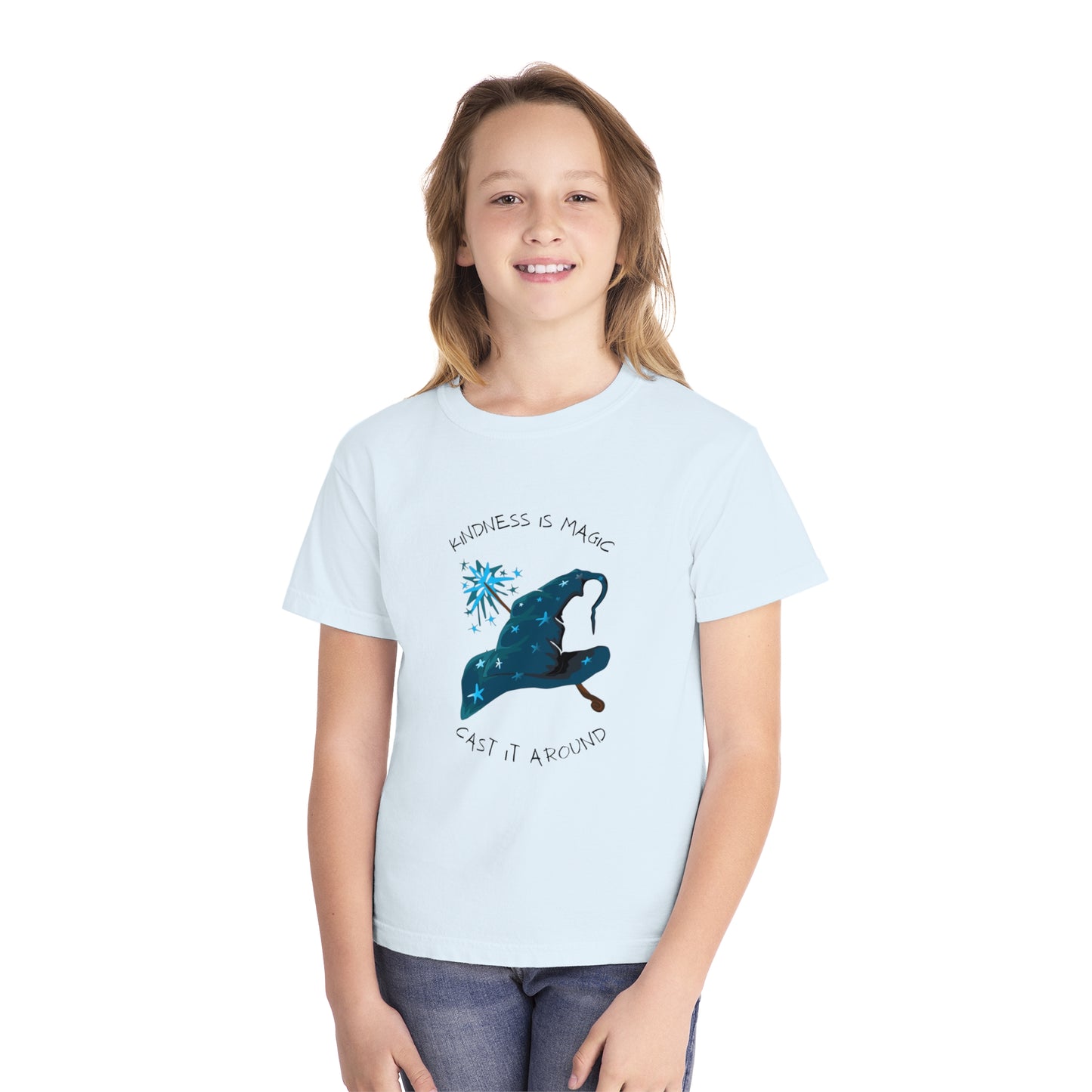 Youth Midweight Tee - 'Kindness is Magic' Enchanted Shirt for Kids