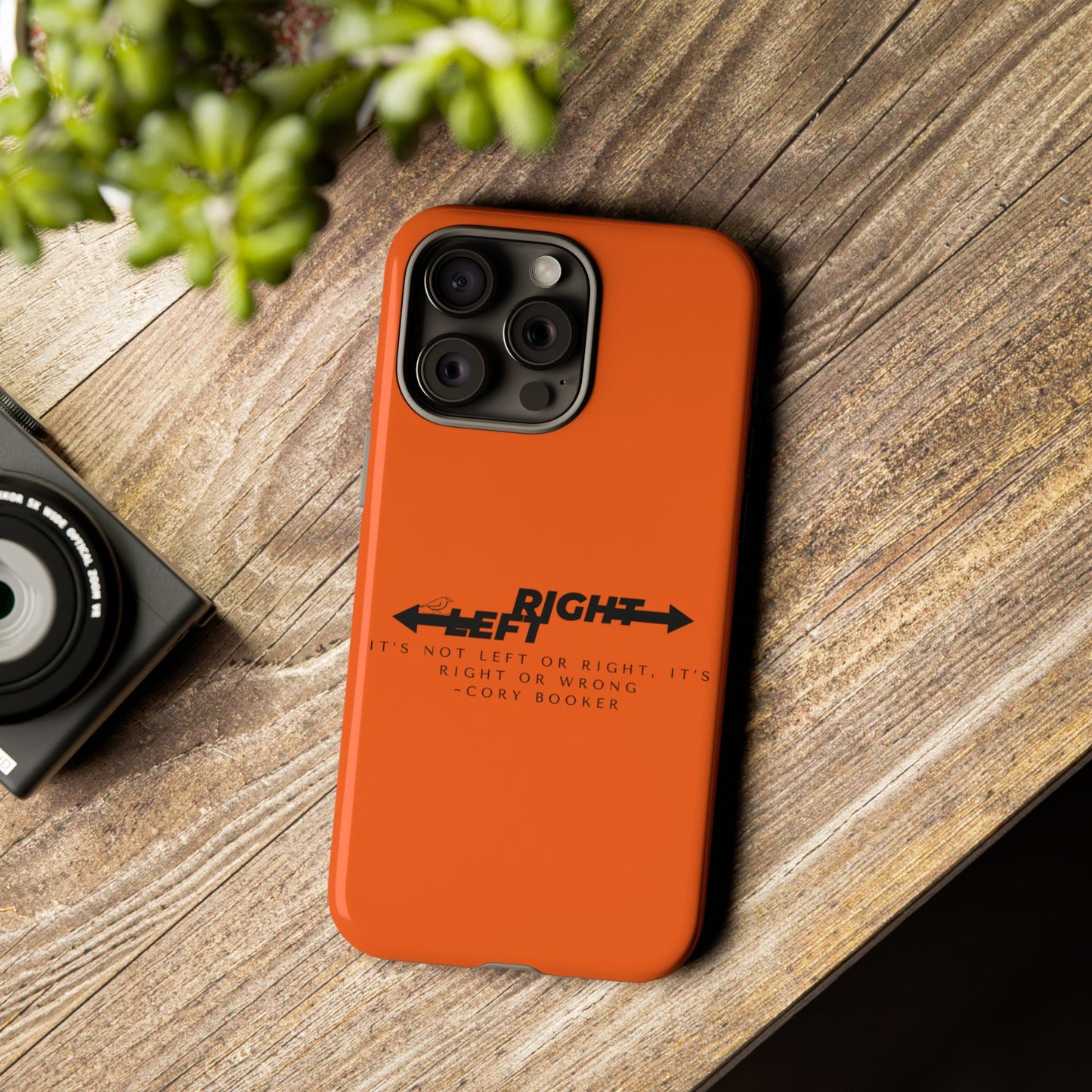 Phone Case - Right or Wrong Quote by Cory Booker
