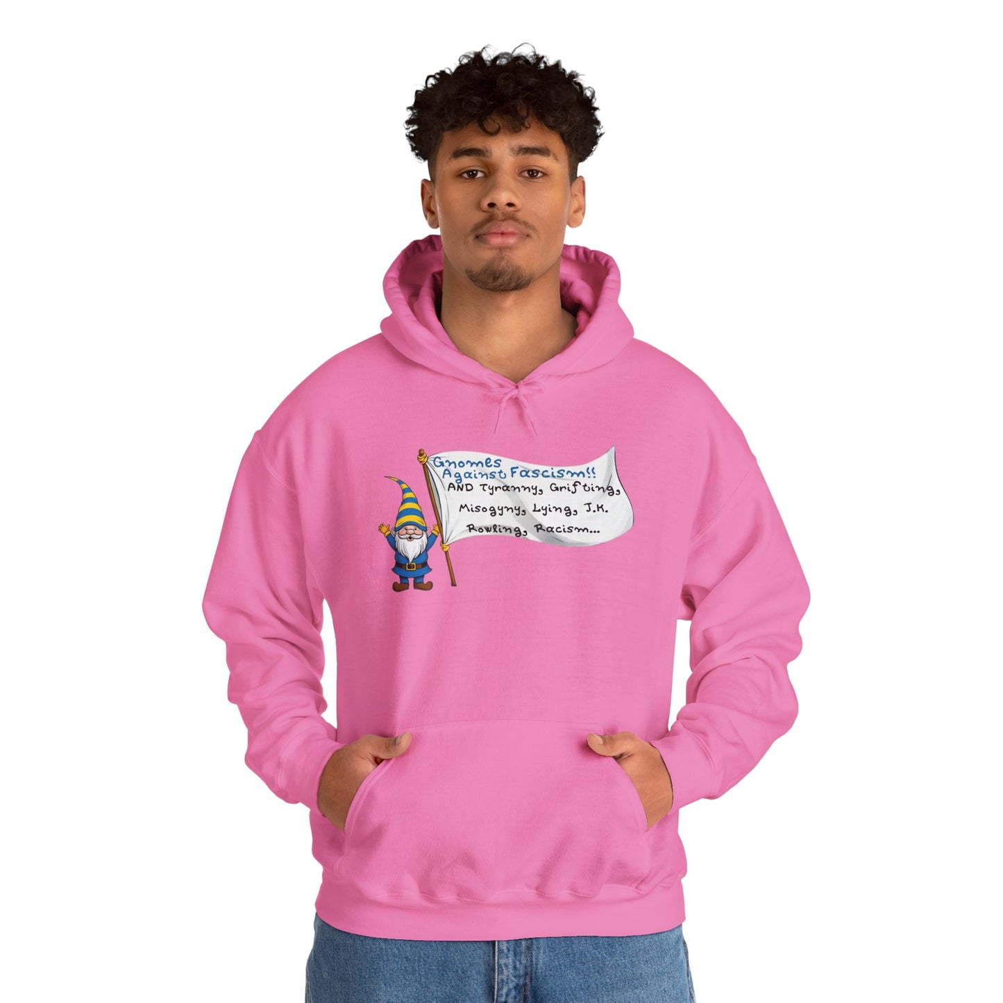 Gnomes Against Fascism, And... Unisex Heavy Blend™ Hooded Sweatshirt