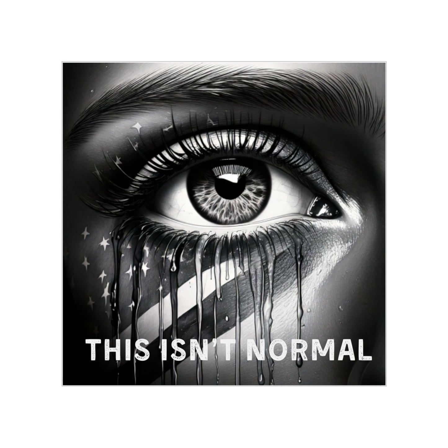 Sticker - Eye Design with 'This Isn't Normal' Text