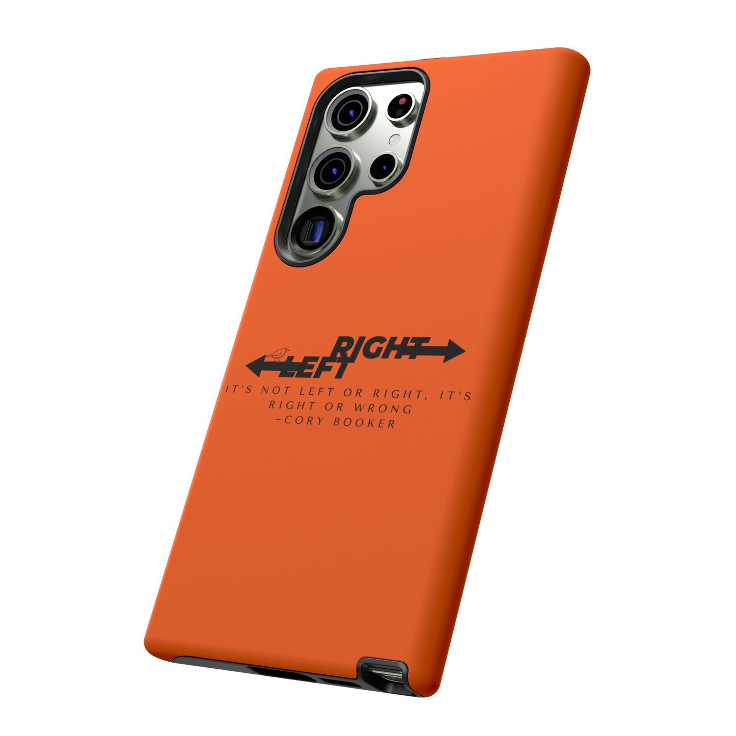 Phone Case - Right or Wrong Quote by Cory Booker