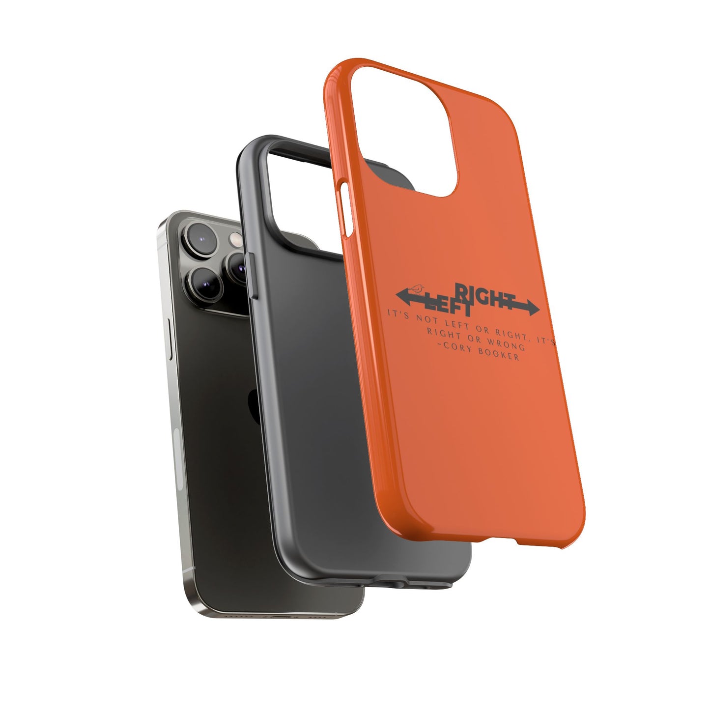 Phone Case - Right or Wrong Quote by Cory Booker