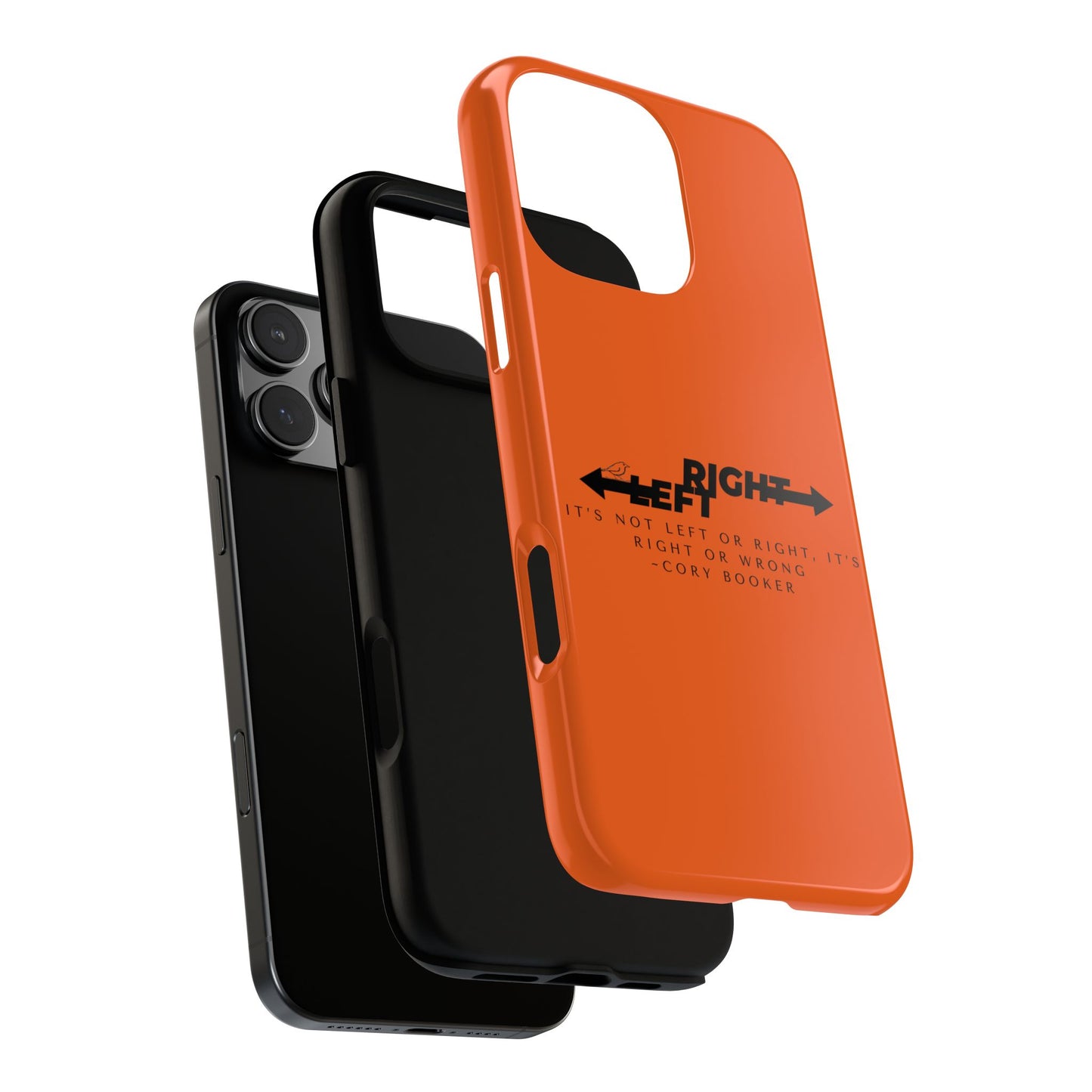 Phone Case - Right or Wrong Quote by Cory Booker