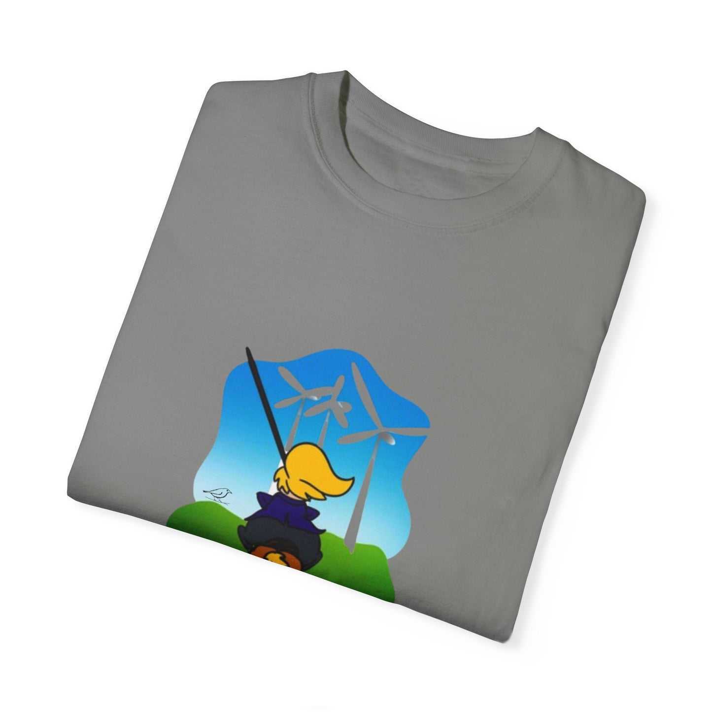 T-Shirt - 'Only Fools Fight Windmills' - Support Renewable Energy
