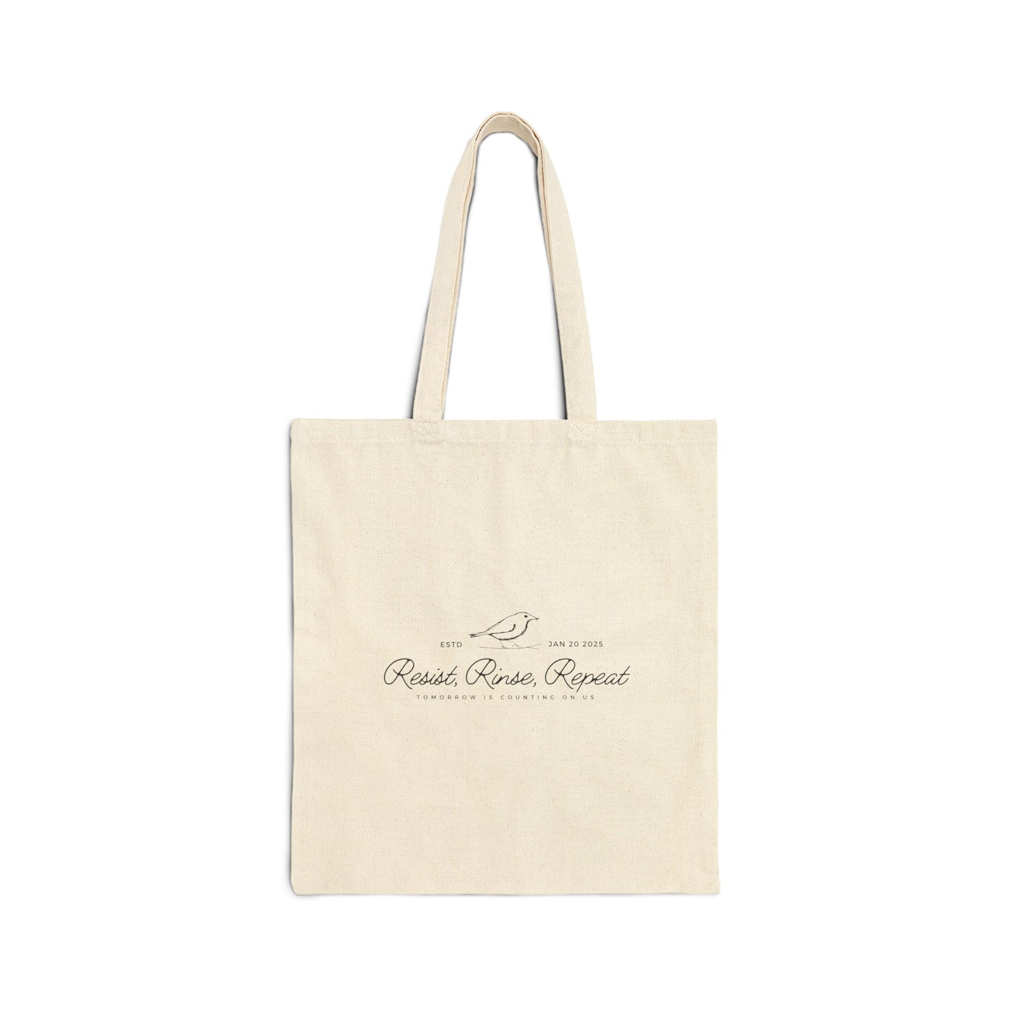 Canvas Tote Bag - "Resist, Rinse, Repeat"