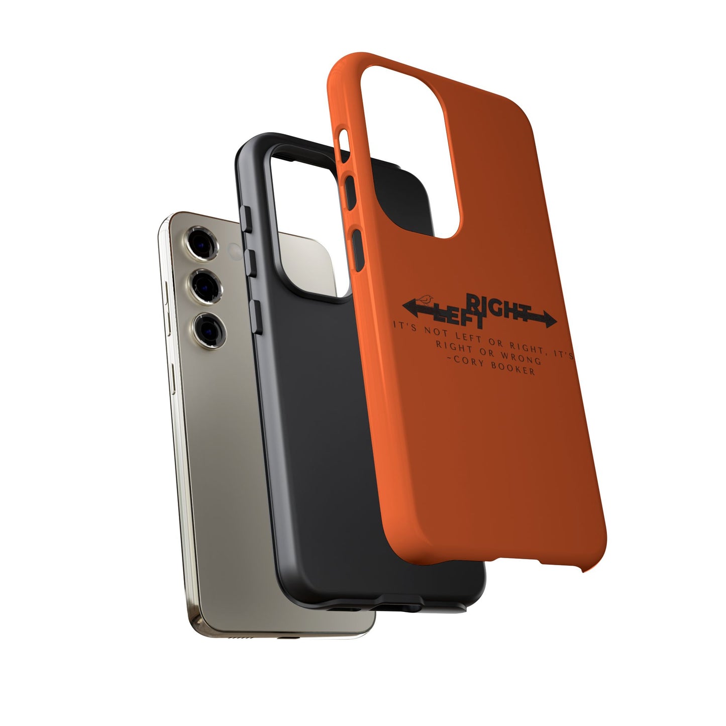 Phone Case - Right or Wrong Quote by Cory Booker