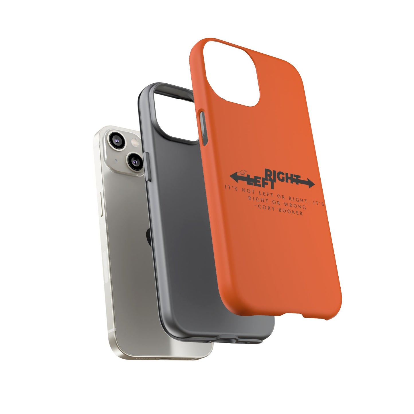 Phone Case - Right or Wrong Quote by Cory Booker