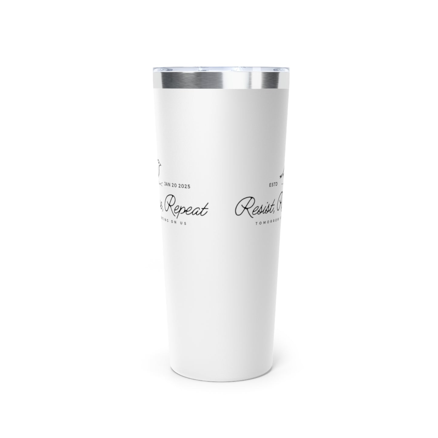 Resist Rinse Repeat Logo Tumbler - 22oz Copper Vacuum Insulated Drinkware