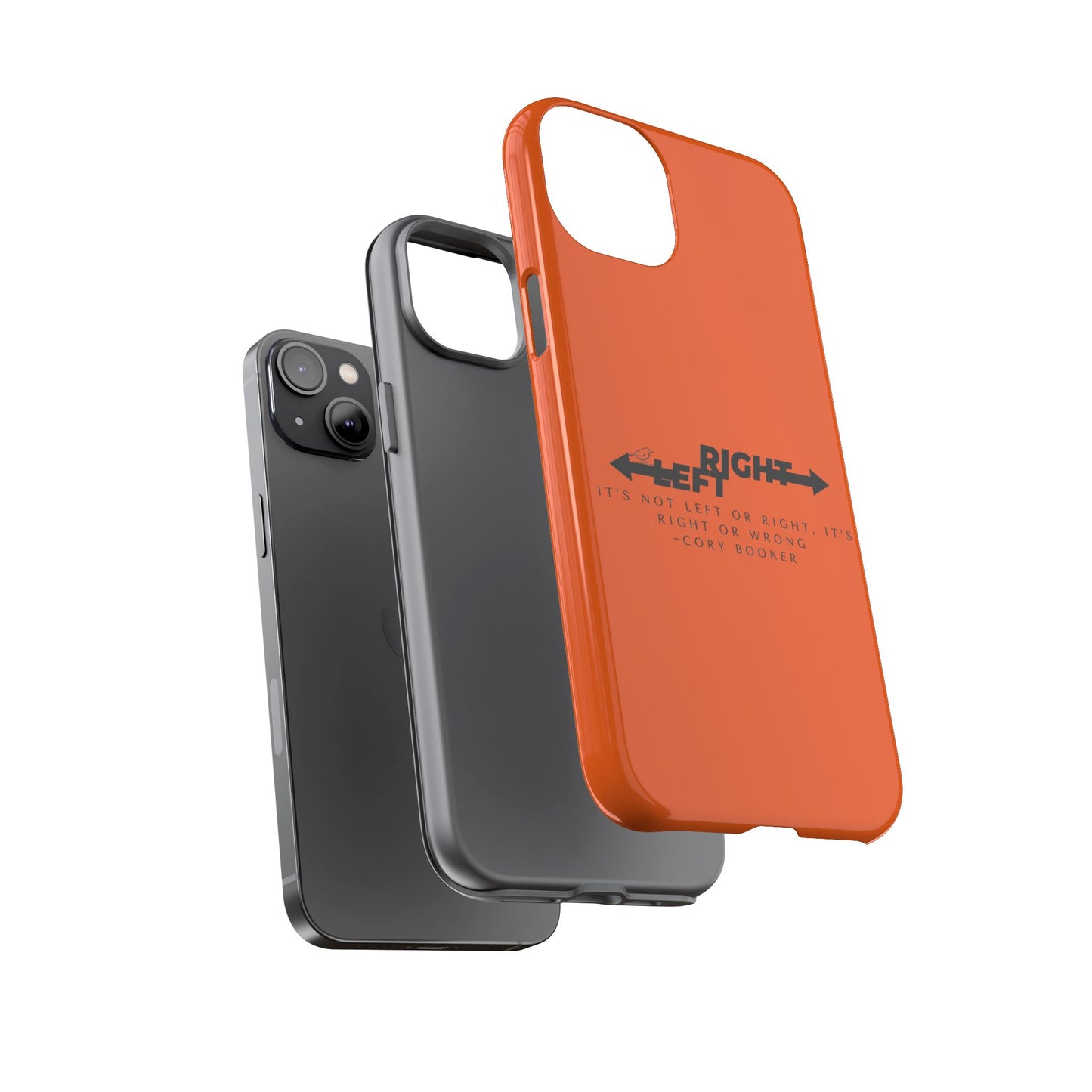 Phone Case - Right or Wrong Quote by Cory Booker