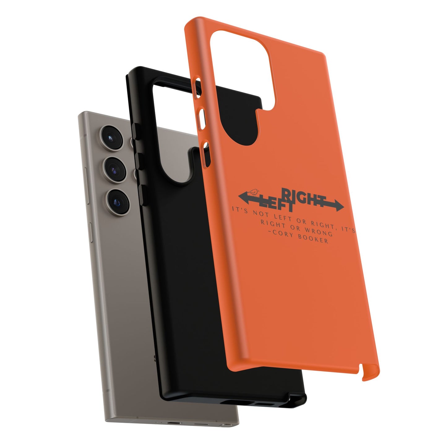 Phone Case - Right or Wrong Quote by Cory Booker